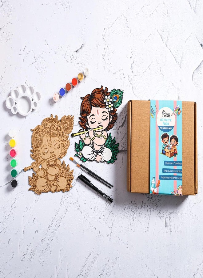 MustHome diy kit for kids | Krishna wall hanging | Art And Craft Kit For Girls 9-12, Diy kit for adult , Diy Creative Toys For Kids , Gift For Girls Age 8+ Year Old And Up, Craft set for kids 6-12 Gift for kids - Image 1